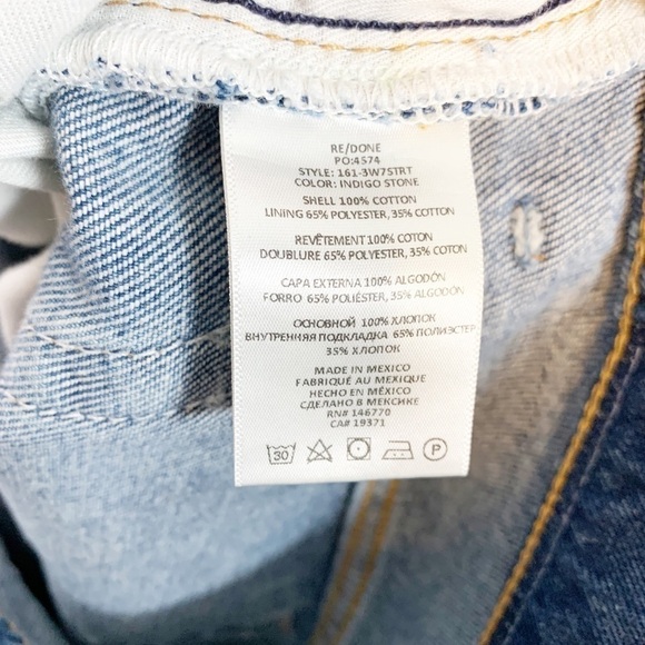 NEW REDONE 70s Straight Leg High Rise Jeans Sizes 30 - Picture 11 of 13